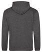 Just Hoods By AWDis Men's 80/20 Midweight College Hooded Sweatshirt charcoal ModelBack