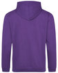 Just Hoods By AWDis Men's 80/20 Midweight College Hooded Sweatshirt purple ModelBack