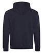 Just Hoods By AWDis Adult 80/20 Midweight Varsity Contrast Hooded Sweatshirt FRN NVY/ SKY BLU ModelBack