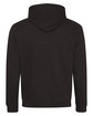 Just Hoods By AWDis Adult 80/20 Midweight Varsity Contrast Hooded Sweatshirt JT BLK/ ORN CRSH ModelBack