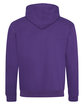 Just Hoods By AWDis Adult 80/20 Midweight Varsity Contrast Hooded Sweatshirt PURPLE/ SUN YLLW ModelBack
