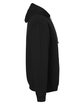 Just Hoods By AWDis Adult 80/20 Midweight Varsity Contrast Hooded Sweatshirt jet blk/ hth gry ModelSide