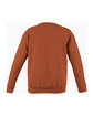 Just Hoods By AWDis Adult 80/20 Midweight College Crewneck Sweatshirt burnt orange ModelBack