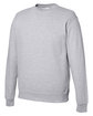 Just Hoods By AWDis Adult 80/20 Midweight College Crewneck Sweatshirt heather grey ModelQrt
