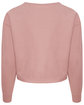Just Hoods By AWDis Ladies' Cropped Pullover Sweatshirt dusty pink ModelBack
