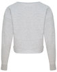 Just Hoods By AWDis Ladies' Cropped Pullover Sweatshirt heather grey ModelBack