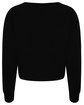 Just Hoods By AWDis Ladies' Cropped Pullover Sweatshirt jet black ModelBack