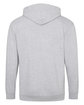 Just Hoods By AWDis Men's 80/20 Midweight College Full-Zip Hooded Sweatshirt heather grey ModelBack