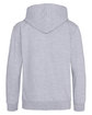 Just Hoods By AWDis Youth 80/20 Midweight College Hooded Sweatshirt heather grey ModelBack