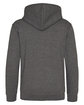 Just Hoods By AWDis Youth 80/20 Midweight College Hooded Sweatshirt charcoal ModelBack