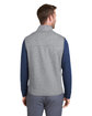 vineyard vines Men's Mountain Sweater Fleece Vest grey heather_039 ModelBack