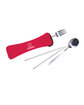 Prime Line Travel Cutlery Set In Zip Pouch red DecoFront