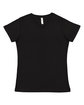 LAT Ladies' Premium Jersey V-Neck T-Shirt black OFFront