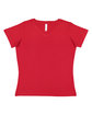 LAT Ladies' Premium Jersey V-Neck T-Shirt red OFFront