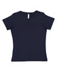 LAT Ladies' Premium Jersey V-Neck T-Shirt navy OFFront