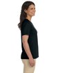 LAT Ladies' Premium Jersey V-Neck T-Shirt black ModelSide