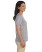 LAT Ladies' Premium Jersey V-Neck T-Shirt heather ModelSide