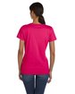 Fruit of the Loom Ladies' HD Cotton™ T-Shirt CYBER PINK ModelBack