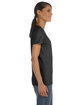 Fruit of the Loom Ladies' HD Cotton™ T-Shirt BLACK HEATHER ModelSide