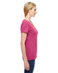 Fruit of the Loom Ladies' HD Cotton™ T-Shirt retro htr pink ModelSide