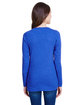 LAT Ladies' Long Sleeve Fine Jersey Lace-Up T-Shirt vintage roy/ wht ModelBack