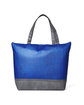 Prime Line Hexagon Pattern Non-Woven Cooler Tote Bag reflex blue ModelBack