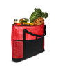 Prime Line Cedar Non-Woven Cooler Tote Bag red ModelSide