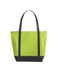 Prime Line Medium Size Non-Woven Cooler Tote Bag lime green ModelBack