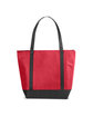 Prime Line Medium Size Non-Woven Cooler Tote Bag red ModelBack