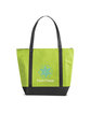 Prime Line Medium Size Non-Woven Cooler Tote Bag lime green DecoBack