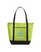 Prime Line Medium Size Non-Woven Cooler Tote Bag lime green DecoFront