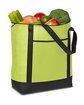 Prime Line Medium Size Non-Woven Cooler Tote Bag lime green ModelSide