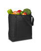 Prime Line Medium Size Non-Woven Cooler Tote Bag black ModelSide