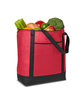 Prime Line Medium Size Non-Woven Cooler Tote Bag red ModelSide