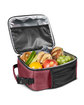 Prime Line Austin Nylon Collection Lunch Bag hthr burgundy ModelSide