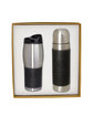 Leeman Tuscany Thermal Bottle And Tumbler Gift Set black DecoFront