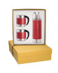 Leeman Tuscany Thermal Bottle And Coffee Cups Gift Set red DecoFront