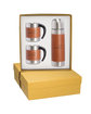 Leeman Tuscany Thermal Bottle And Coffee Cups Gift Set tan DecoFront
