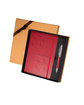 Leeman Tuscany™ Journal And Pen Gift Set red DecoFront