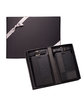 Leeman Tuscany Duo-Textured Luggage Tags Gift Set black DecoFront