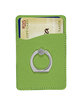 Leeman Tuscany™ Card Holder With Metal Ring Phone Stand lime green ModelSide
