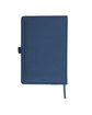 Leeman Roma Journal with Elastic Pocket navy blue ModelBack