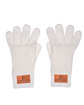 Leeman Rib Knit Gloves cream DecoFront