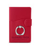 Leeman Tuscany Dual Card Pocket With Metal Ring red DecoFront