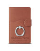 Leeman Tuscany Dual Card Pocket With Metal Ring tan DecoFront