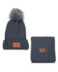 Leeman Ribbed Knit Winter Duo gray DecoFront
