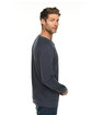 Lane Seven Unisex French Terry Crewneck Sweatshirt heather denim ModelSide