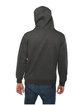 Lane Seven Unisex Premium Pullover Hooded Sweatshirt charcoal heather ModelBack