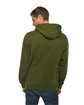 Lane Seven Unisex Premium Pullover Hooded Sweatshirt ARMY GREEN ModelBack