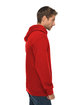 Lane Seven Unisex Premium Pullover Hooded Sweatshirt red ModelSide
